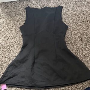 Chic Black Sleeveless Mini Dress- Lavish Ivy